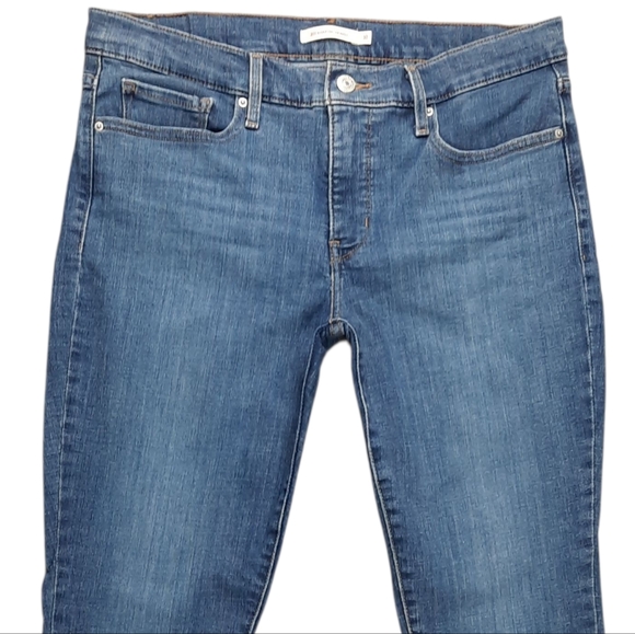 Levi's 311 Shaping Skinny Ankle Crop Blue Jeans SZ 31 - Picture 3 of 13